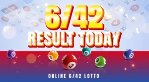 6/42 Lotto Result Today: Online 6/42 Lotto